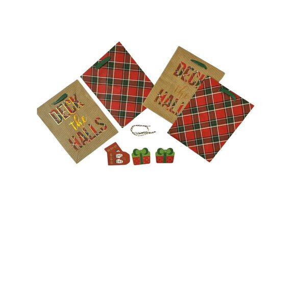 B5. Full Christmas/Holiday Gift Bag- Set of 4 - Picture 2 of 3